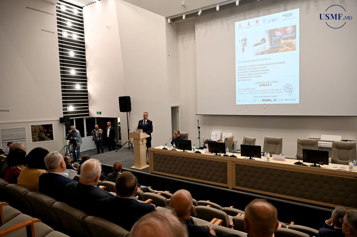 Conferința științifică „Endoscopia și ecografia intervențională, contemporană – in memoriam profesorul Vasile Guțu, fondatorul serviciului de endoscopie, chirurgie minim invazivă și ecografie din Republica Moldova”